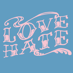 Tattoo Vieja Escuela '7' Love Hate Gurly T-Shirt