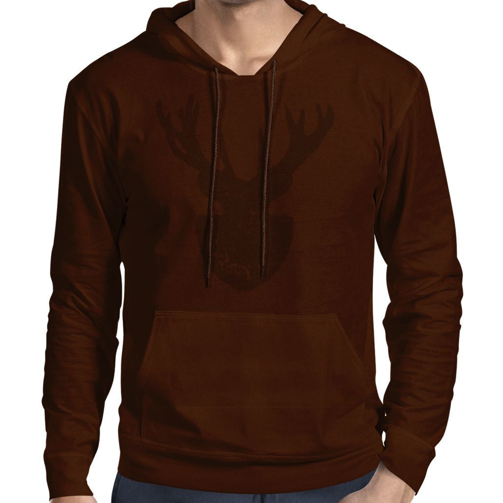 Nexa Rust Extras 'v' Deer Head Trophy Zippered Hoodie