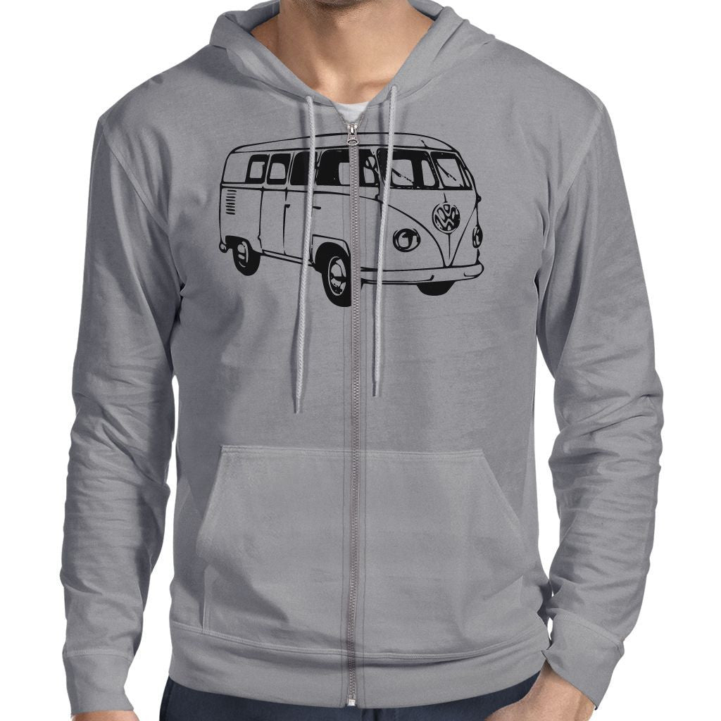 Old Car 'S' VW Van Zip Hoodie