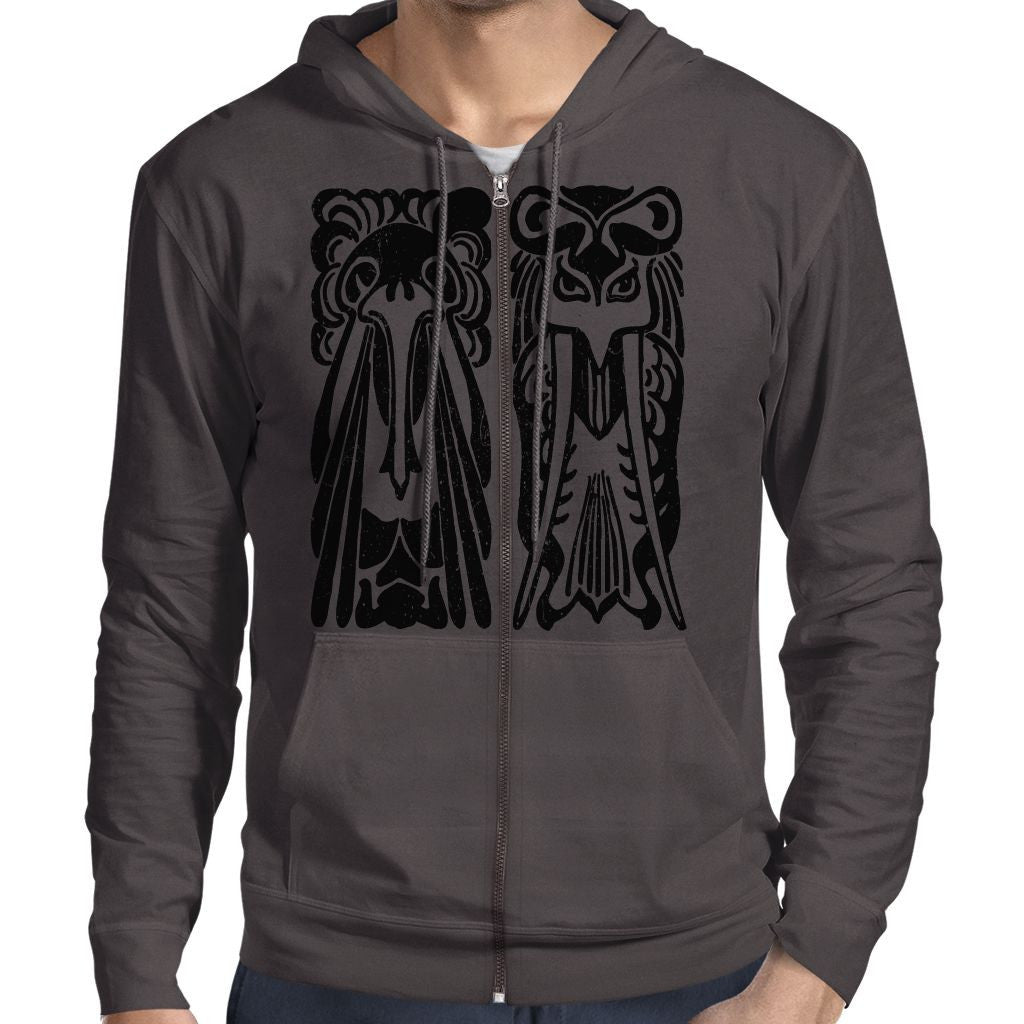 Jugendstil Ornamente 'xI' Art Nouveau Zip Hoodie