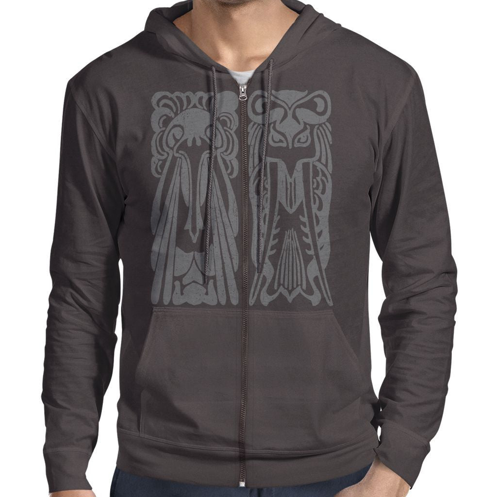 Jugendstil Ornamente 'xI' Art Nouveau Zip Hoodie